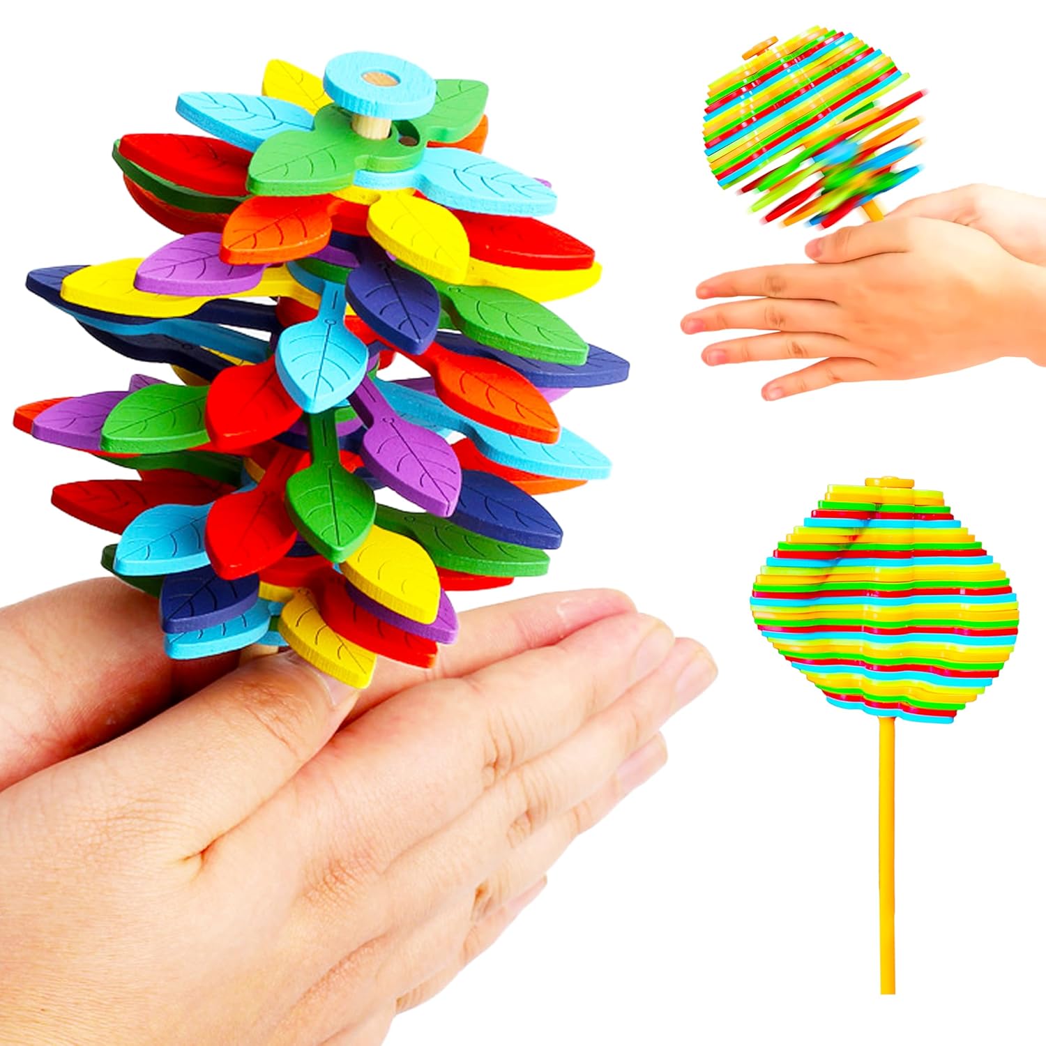 05_3a08f082-717c-4aab-8005-bfb3808f3c1c.jpg Spin Flower Candy Rotating Spinning Toy (1 Pc) - Image 1